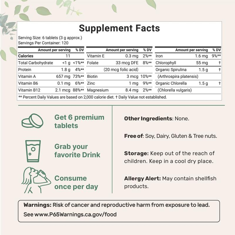 Organic Spirulina and Chlorella